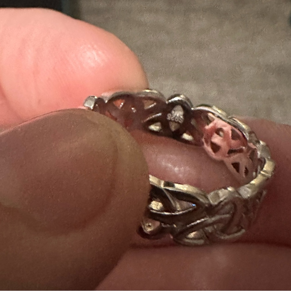 Trinity Knot Sterling Silver Ring 925 - image 2